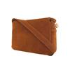 Tory Burch Romy Classic Logo Suede Shoulder Bag Medium Women shoulder bag Camel 177365-200