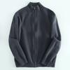 Export Label Cutting Tail Order Men Temperament Commute Stand Collar Men Zipper Cardigan Outerwear Sweater Heavy Weight Weight Tops