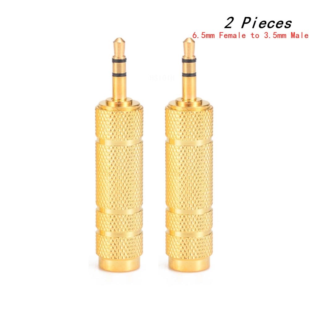 6.5 mm Male to 3.5 mm Headphone Adapter FemaleWear-resistant Jack Converter Audio Plug Easy Installment Gold Plating ProcessGood product