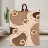 Capybara Blanket Quality Super Soft  Throw Blanket Winter Travel Couch Chair Sofa Bed Funny Bedspread