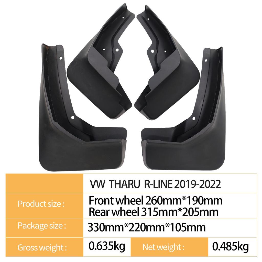Compatible Mudguards for Volkswagen Tharu R-LINE 2019-2022