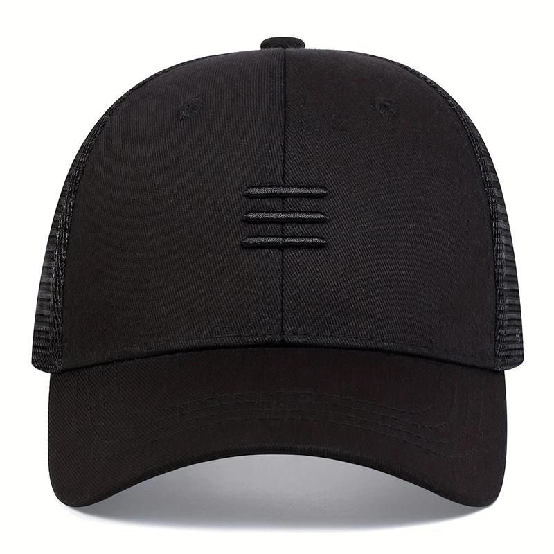 Hat Outdoor Use Leisure Baseball Cap Three Embroidery Air Permeable Mesh Caps Adjustable Hip Hop Hats Gorras Men Summer Quick-Drying