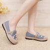 Fashion 2025 New Women's Linen Fabric Flat Shoes Ladies Casual Shoes Comfortable Low-Top Shoes Travel Casual Shoe