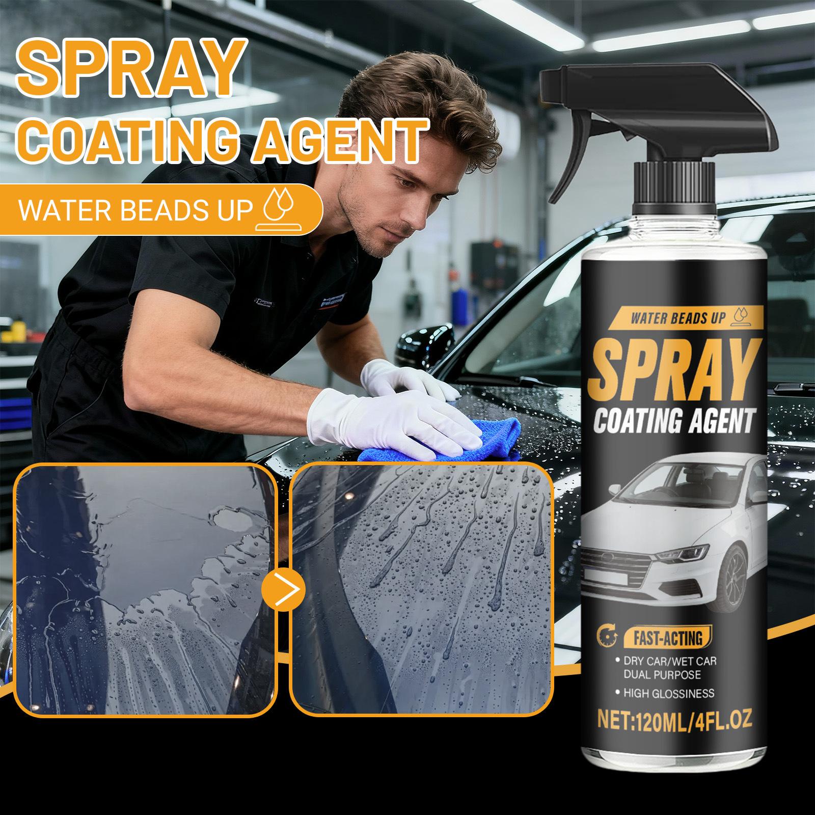 

Car Coating Spray Appearance Paint Cleaner Sponge Towel Set(120ml) one size чёрный