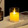 Acrylic Bullet-Shaped Remote-Controlled Flameless Candle Lamp
