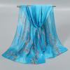 New Chiffon Printed Sun Protection Beach Scarf Scarf Thin Women's Versatile Chiffon Fresh Neck Scarf