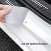 Carbon Fiber Car Sticker Protector Strip Auto Door Sill Waterproof Protect Film For Ford ST Fiesta Focus Edition Car KUGA Mondeo