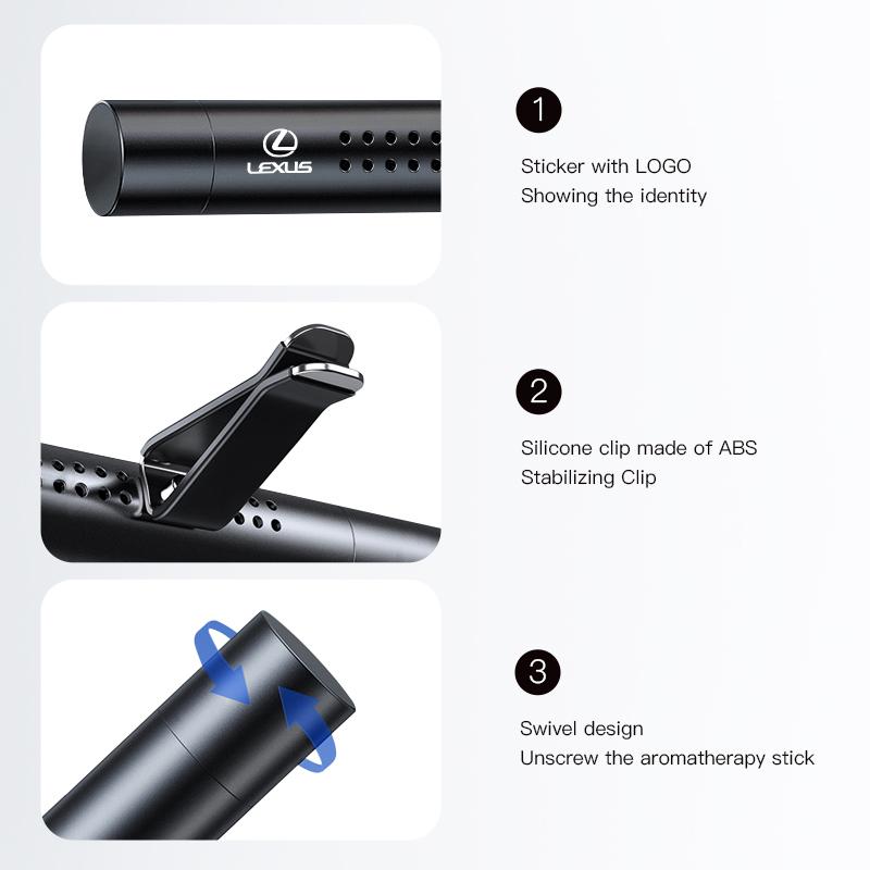 Car Air Freshener Ventilation Clip Auto Interior Perfume For Lexus RX300 IS200 IS250 ES350 Ct200h UX250h NX300h RX350 RX400h NX