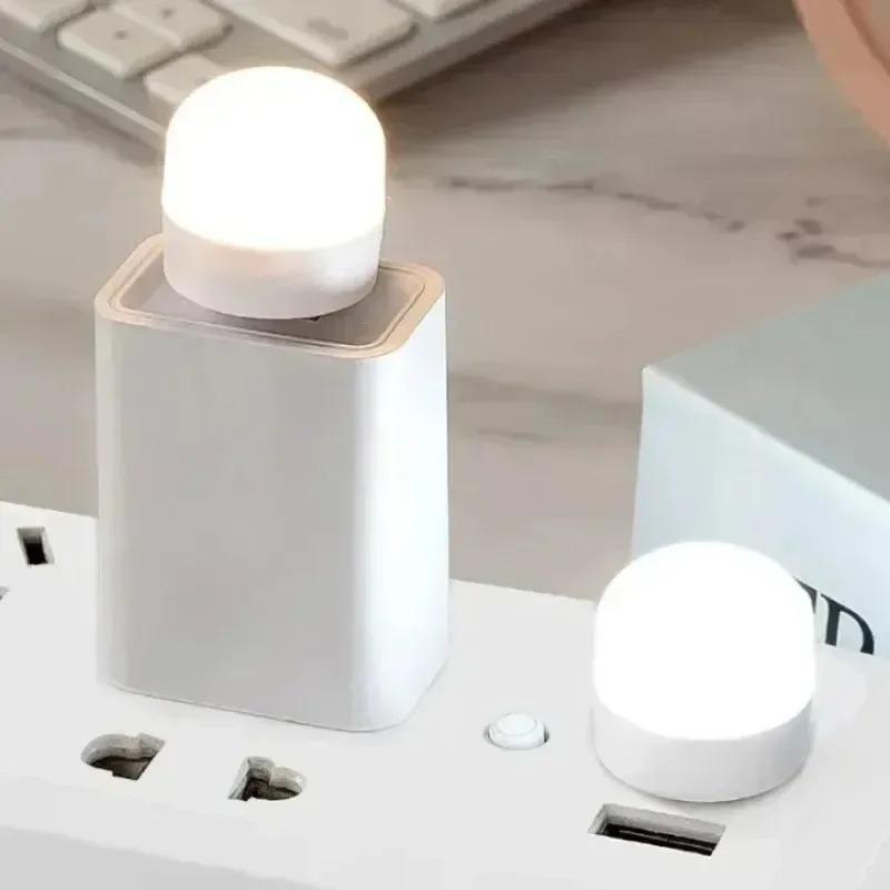 Car USB LED Plug Lamp 1W Bright Eye Protection USB Book Light Computer Mobile Power Charging USB LED Night Light