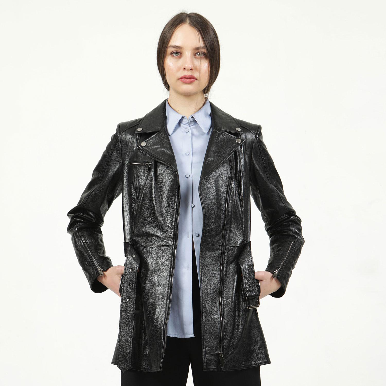 

Натуральная кожа, женские пальто, женские пальто 3XL чёрный
