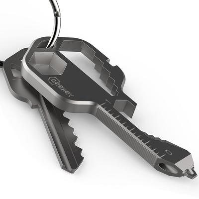 Geekey Distributor Pioneer of with Keychain Multi-Tool [Authorized Product] Key-Shaped Multi-Tools 16+ Functions, All-Purpose Tool,