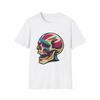 Unisex Softstyle T-Shirt Totenkopf Neon Kunst Abstrakt