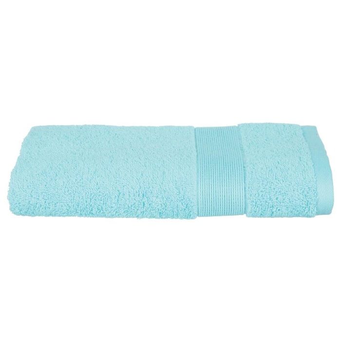 Serviette De Toilette - Aqua - 50 X 90 Cm - 100% Coton Éponge - Lavable En Machine