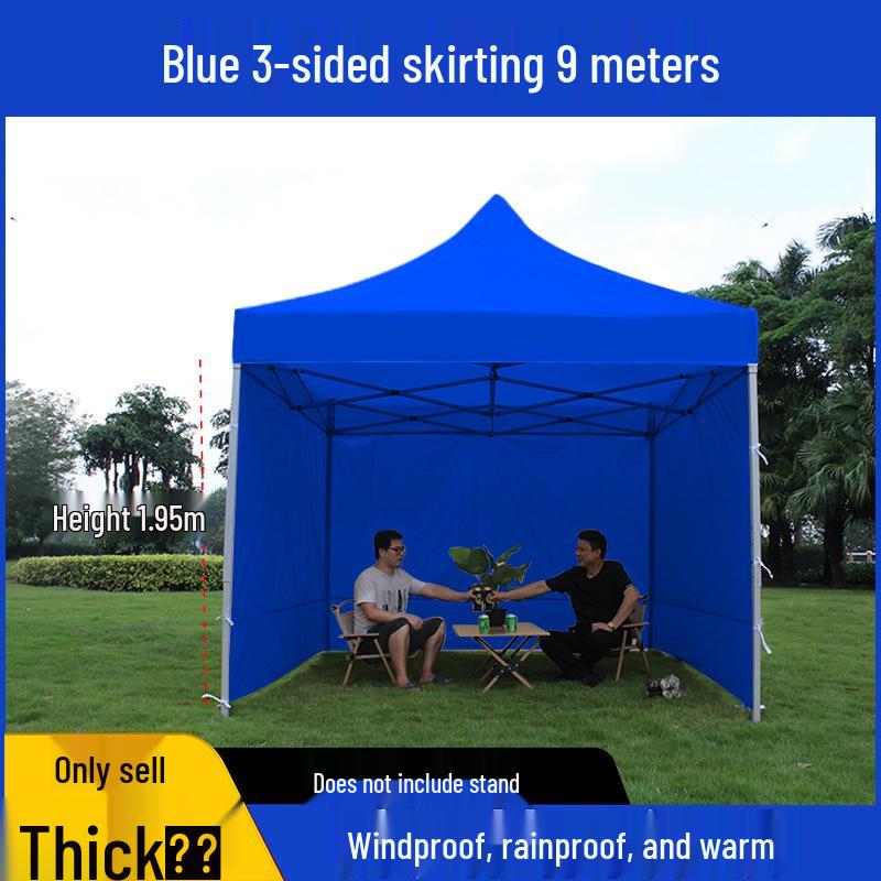 Transparent Tent Side Panel: Windproof & Waterproof Outdoor Canopy Enclosure with Thick Fabric and Durable Edging
