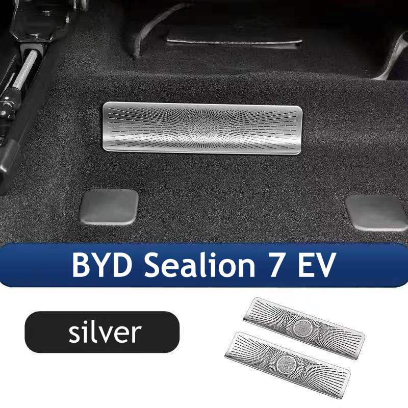 For BYD Sealion 7 EV 2024 2025 Under Seat Air Outlet Flow Vent Intake Grille Protect Cover Accessories