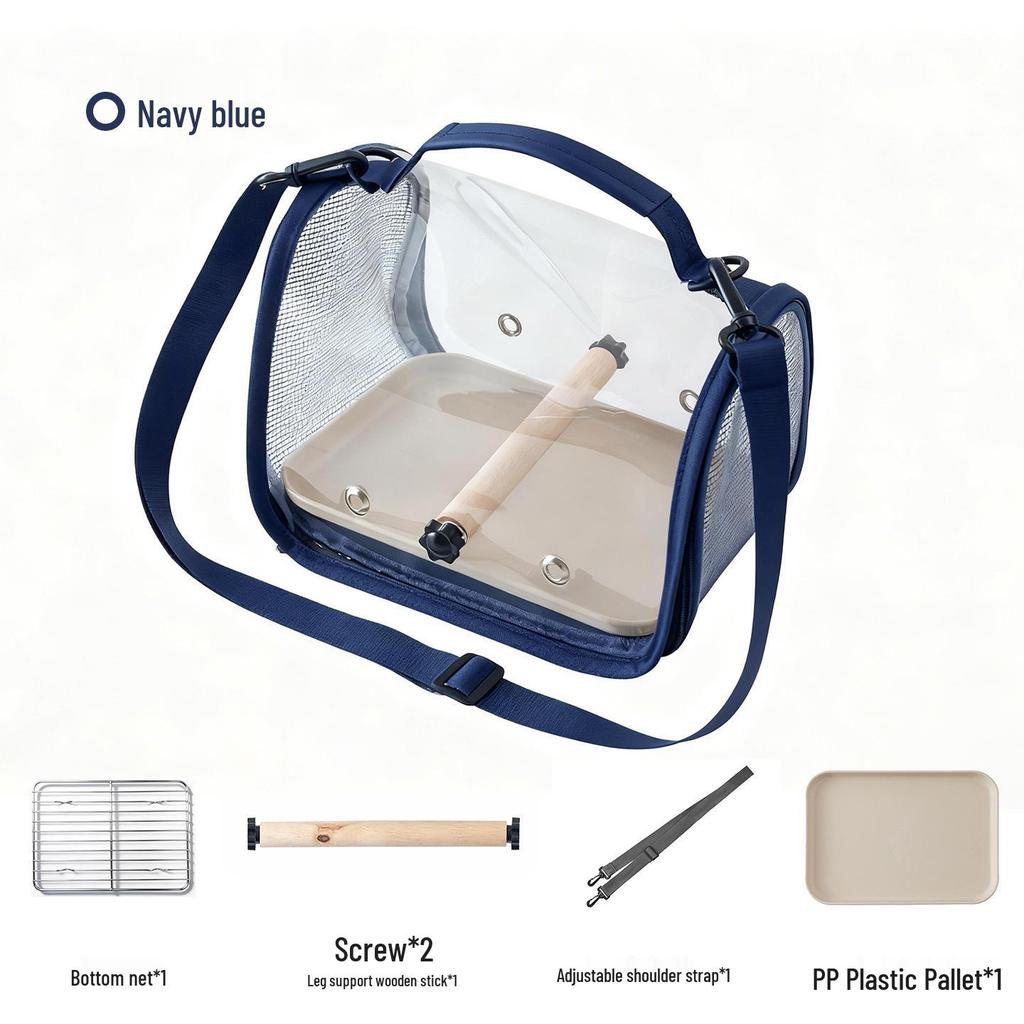 Portable Pet Carrier: Ideal for Small Birds, Pigeons, Lizards, Hamsters, and Cockatiels
