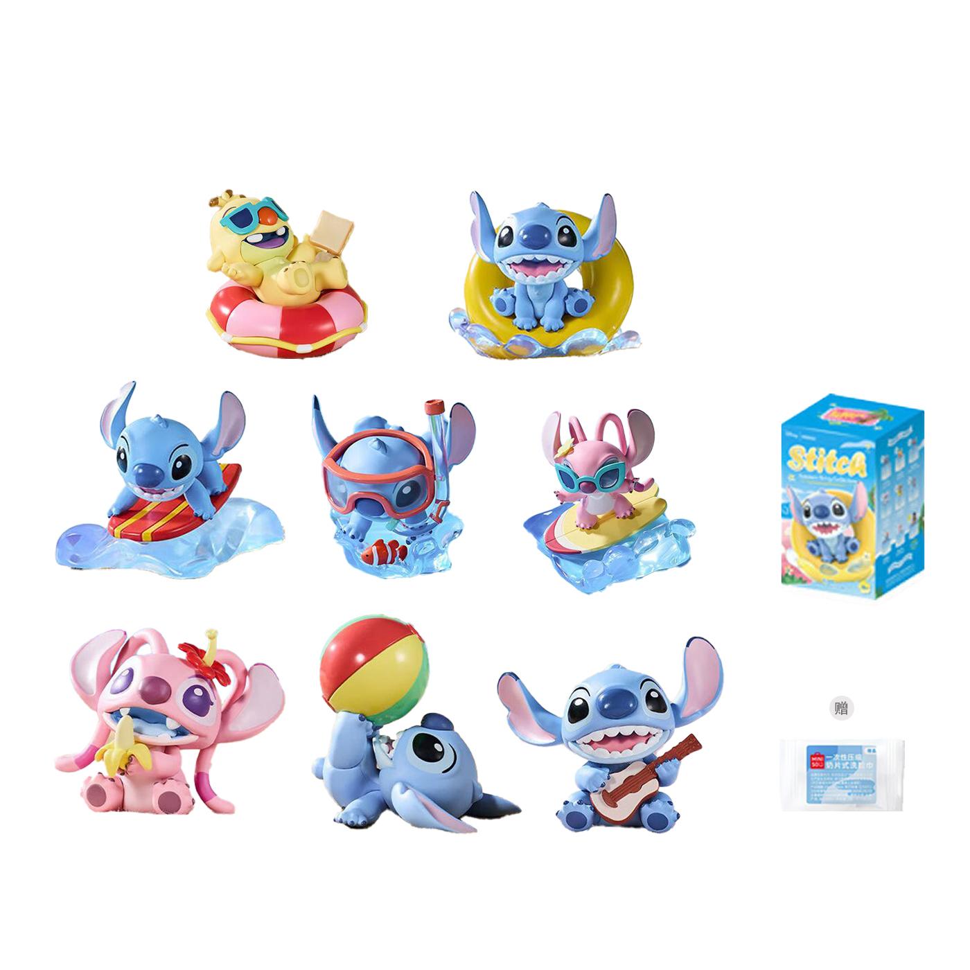 MINISO x Disney Стич Коллекция Летняя Вечеринка Mystery Boxes Отдельная Mystery Box/Полная Коробка 8 шт. Кукла