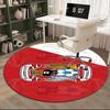 1 Stück runder Teppich Newcastle United Wappen Aufdruck Runder Teppich, Teppich für Home Office, Runder Stuhlteppich, Dekorativer Teppich Fan Geschenke Weihnachtsgeschenk