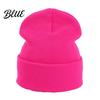 Gorro de punto de color liso de moda para invierno, unisex, gorro tipo calavera holgado clásico, gorro de invierno cálido, gorro informal para hombres y mujeres, suave
