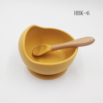 In-Stock Silicone Feeding Set for Infants and Toddlers: Suction Cup Bowl & Spoon
