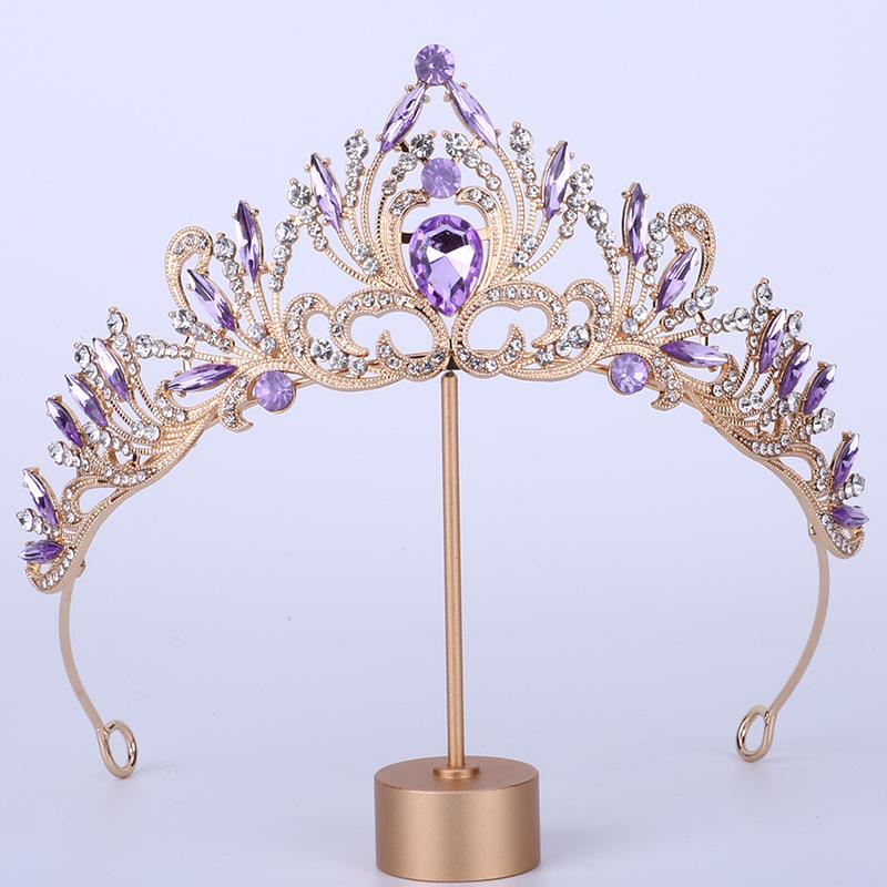 Bride Crown Headdress Birthday Wedding Hairband Jewelry Queen Wedding Alloy Hair Accessory Crown