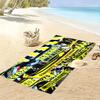 YB Print Beach Towel, Large Soft Quick Dry Towel for Beach Camping Swimming