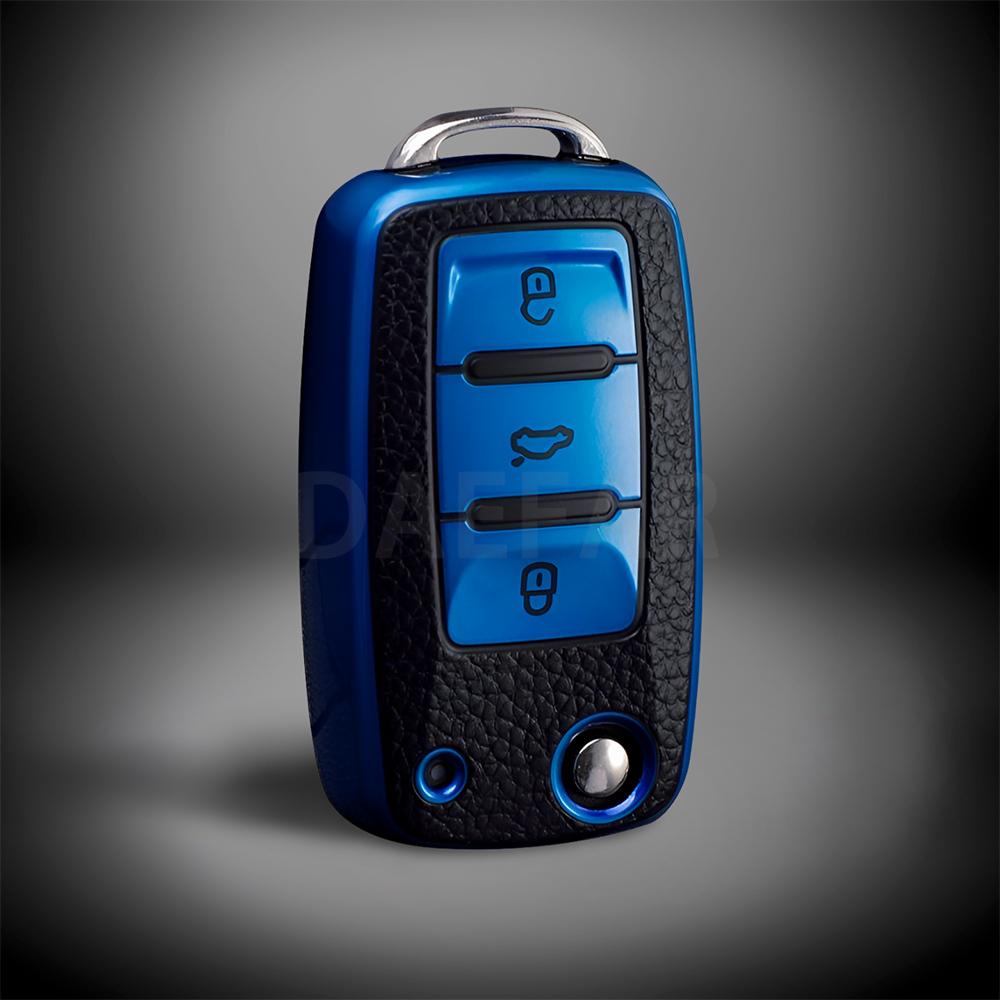 TPU Leather Car Key Case Car Key Full Cover for VW Volkswagen Polo Tiguan Passat Golf Jetta Lavida Skoda Octavia Protection Bag