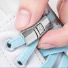 1 Paar Packung No-Tie Elastische Schnürsenkel, Bequeme geschnallte Netz-Schnürsenkel, Unisex für Freizeitschuhe, Board-Schuhe & Sneaker