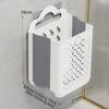 Large Capaci Folding Bathroom Laundry Basket Non Perforated Wall-mounted Clothe Storage Baskets Bathroom Dirty Clothe Organizer