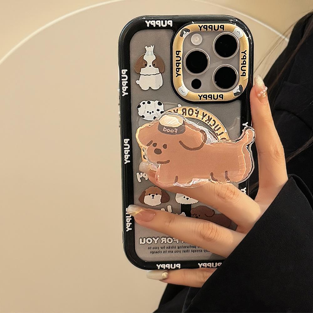 Personalized graffiti dog magnetic bracket phone case