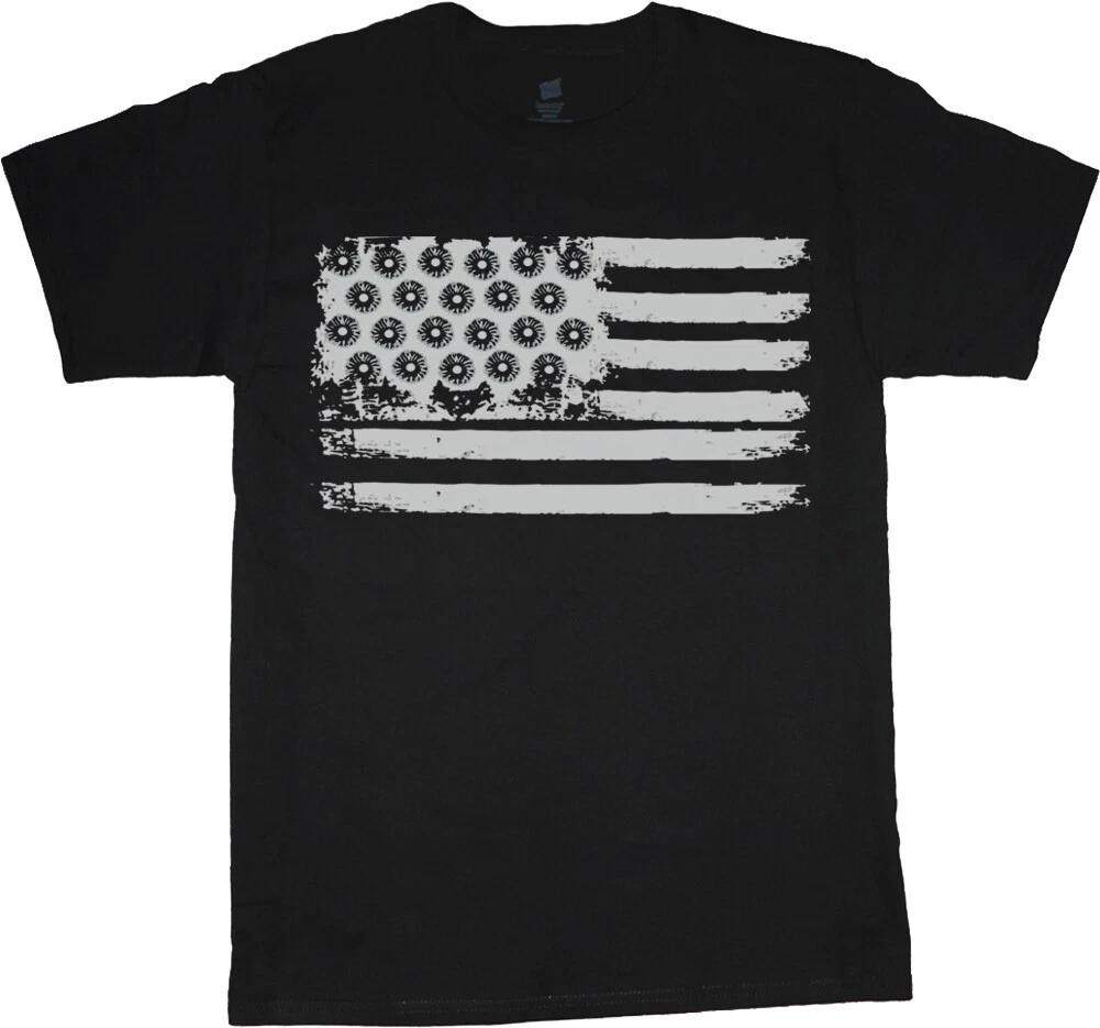 Mens Big and Tall T-shirts Graphic Tee American Flag Mens Clothing Apparel XXL