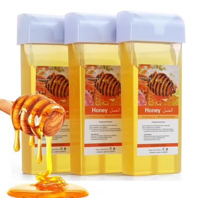 Roll On Refill Hair Removal Wax Painless Depilatory Wax Roller Honey Wax Body Hair Removal For Any Roll On Wax Warmer Cartridge