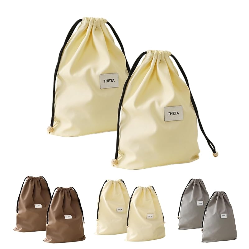 

[tianzong] drawstring bag drawstring pouch storage bag changing bag trip business trip Gym Plain color Washable storage pouch travel pouch (yellow, M