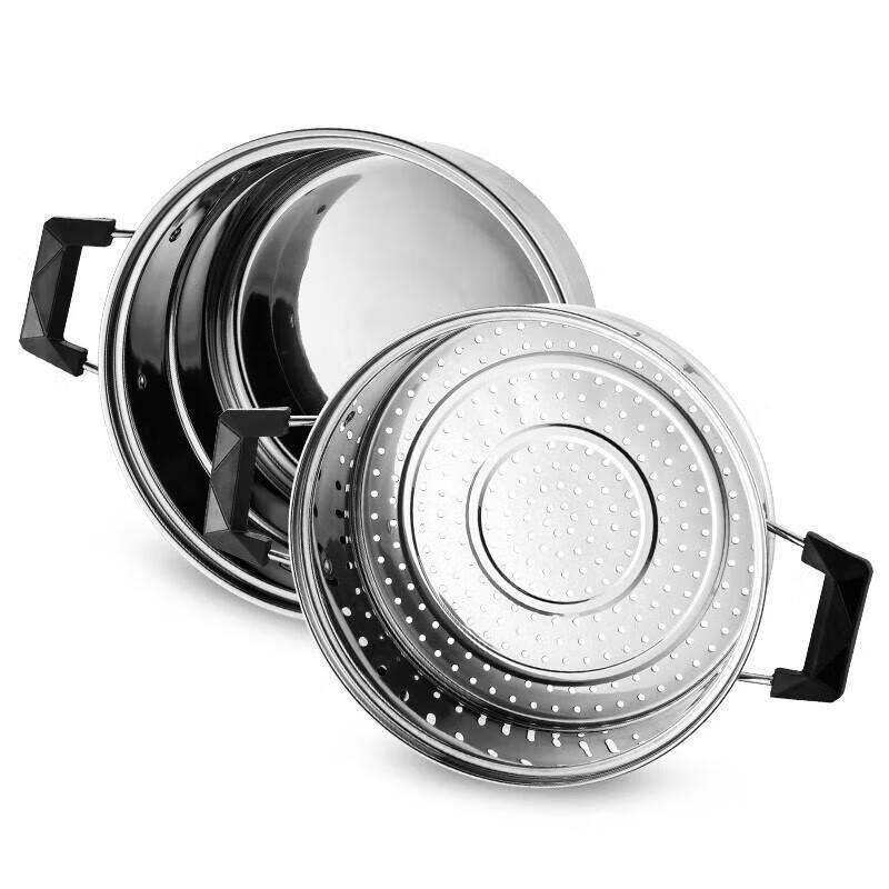 Adneny 304 Stainless Steel 26cm Two-Layer Steamer Pot