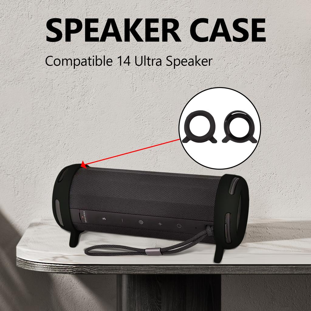 Silicone Speaker Protective Sleeve Waterproof Speaker Skin Cover Shockproofs AntiDrop Access for 14 Ultra