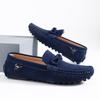 Mode Mocka Läder Herr Loafers Handgjorda Slip-On Klänningsskor Bekväm Vadderad Innersula Business Casual Skor Man Kör Mockasiner