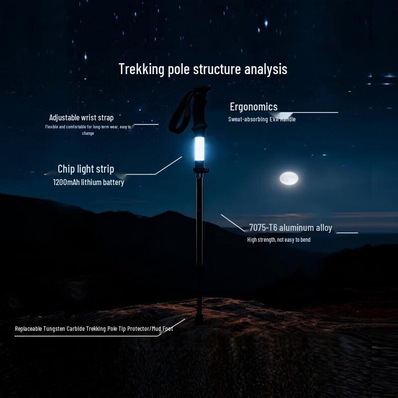 Luminous Aluminum Trekking Pole