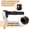 3/8 Inch Drive Universal Socket Joint 1/4 Inch Drive Swivel Impact Adapter  for Construction Work