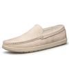 Men's Genuine Leather Slip-on Loafers - Spring Cowhide Casual Shoes