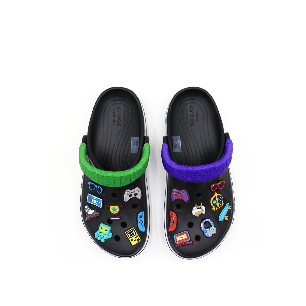 Crocs Bayaband Super Player Home Casual Comfortable and Versatile Hole Shoes for Men and Women Black