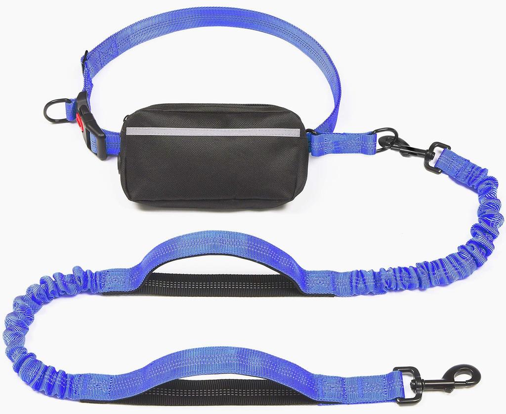 Pet Dog Leash, Multi-functional Running Fanny Pack Leash, Reflective Dog Leash, Elastic Dog Leash