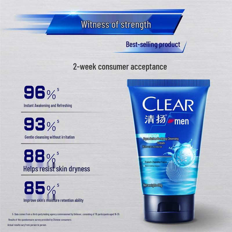 Clear Men Refreshing & Oil Control Facial Cleanser Set