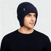 Plush Winter Ear Protection Knit Hat for Seniors - Warm, Windproof, and Thickened Wool Hat for Cold Weather.