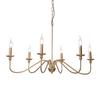 Oeny Modern Black 6-Head S-Tube Chandelier