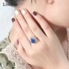 Lindon Classic Copper Alloy Zircon Ring Ladies Jewelry Wedding Promise Party Gift