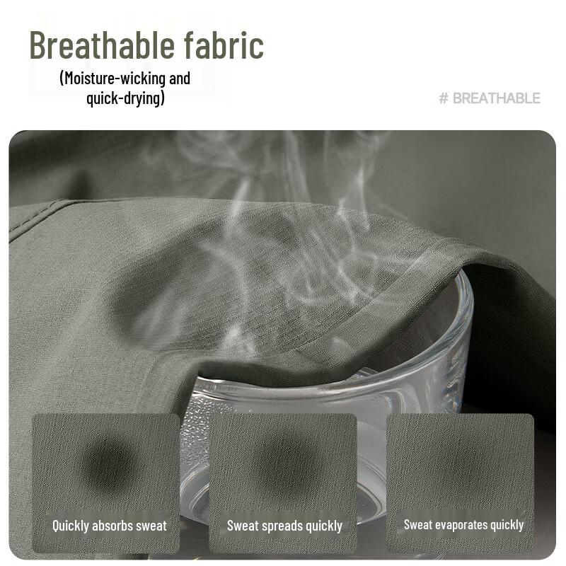 Mark Fairwhale Men's Ice Silk Quick-Dry Loose Straight Leg Casual Pants