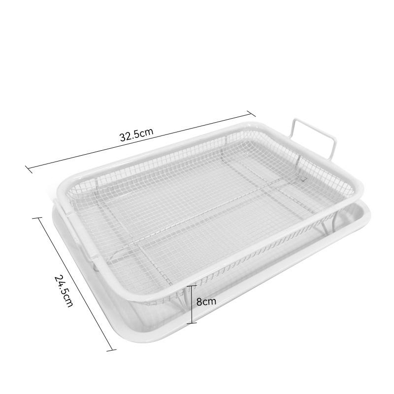 

Противень для выпечки Масло для жарки Сковорода для выпечки Нержавеющая сталь Антипригарный Корзина для чипсов Блюдо для выпечки Сетка для гриля Квадратный Дуршлаг для жарки