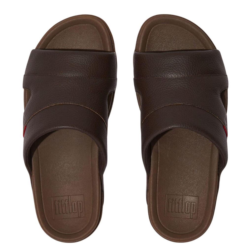 Fit Flop Mens Freeway Leather Pool Sliders