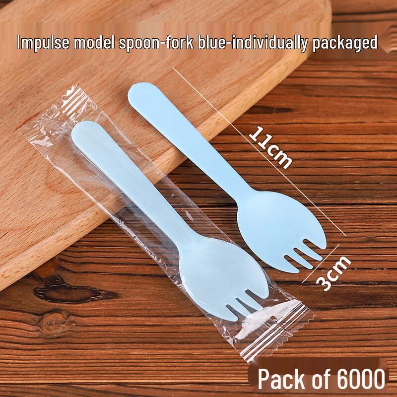 Individually Wrapped Disposable Plastic Dessert Cutlery