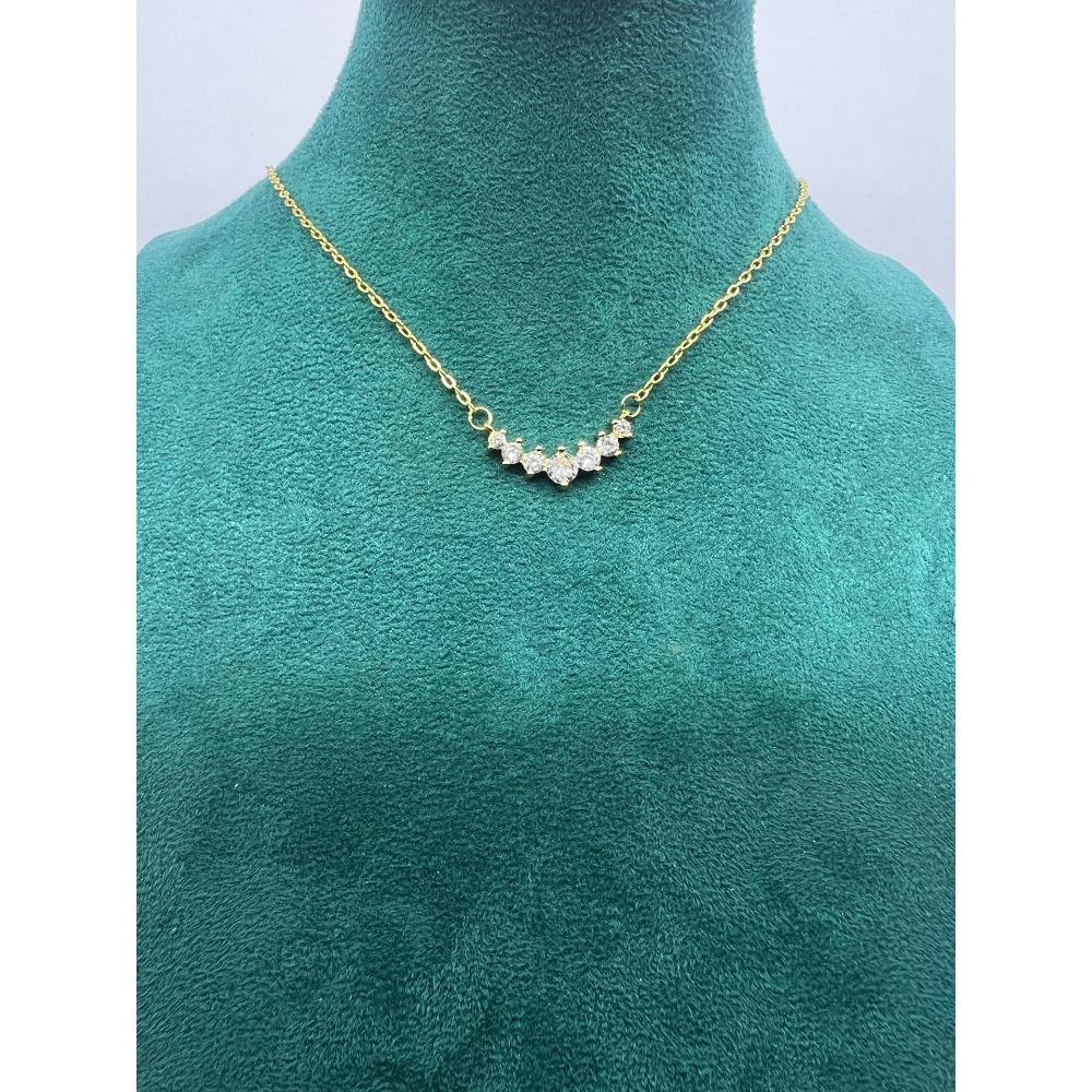 Women's Zircon Necklace 1 Carat Moissanite Drop Pendant Jewelry